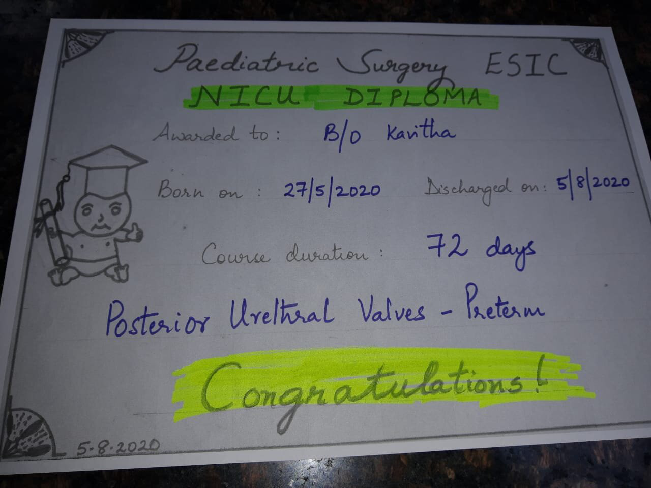 DEPT OF PEDIATRIC SURGERY, SSH