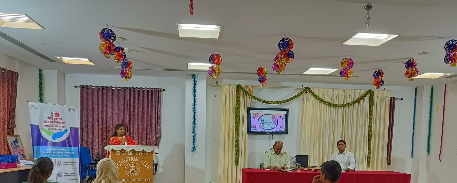 Womens day celebration celebrated at SRO Hubballi 